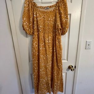 Pinkblush Yellow Maternity Dress Sz Large